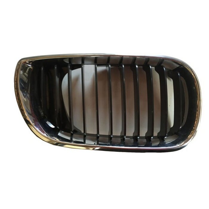 Bmw E46 Facelift Main Grill Chrome Frame With Black Fin Right