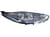 Ford Fiesta Mk 4 Facelift Headlight Chrome Inside Projection Right