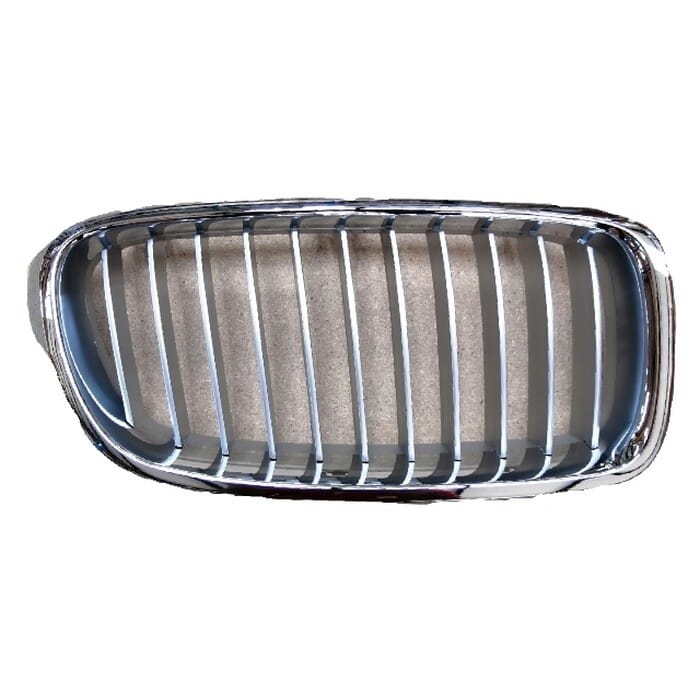 Bmw F30 Main Grill Silver With Chrome Fin Right