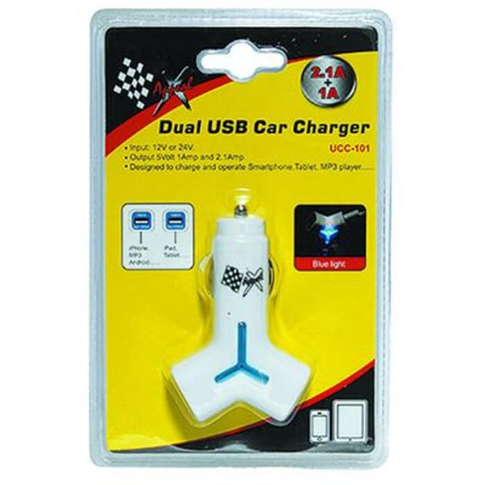 X-APPEAL USB CAR CHARGER - DUAL