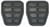 Volkswagen Pedal pad clutch/ brake x2pcs