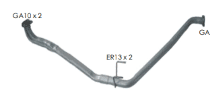 Toyota HILUX 2.0 SWB/LWB FRONT EXHAUST PIPE